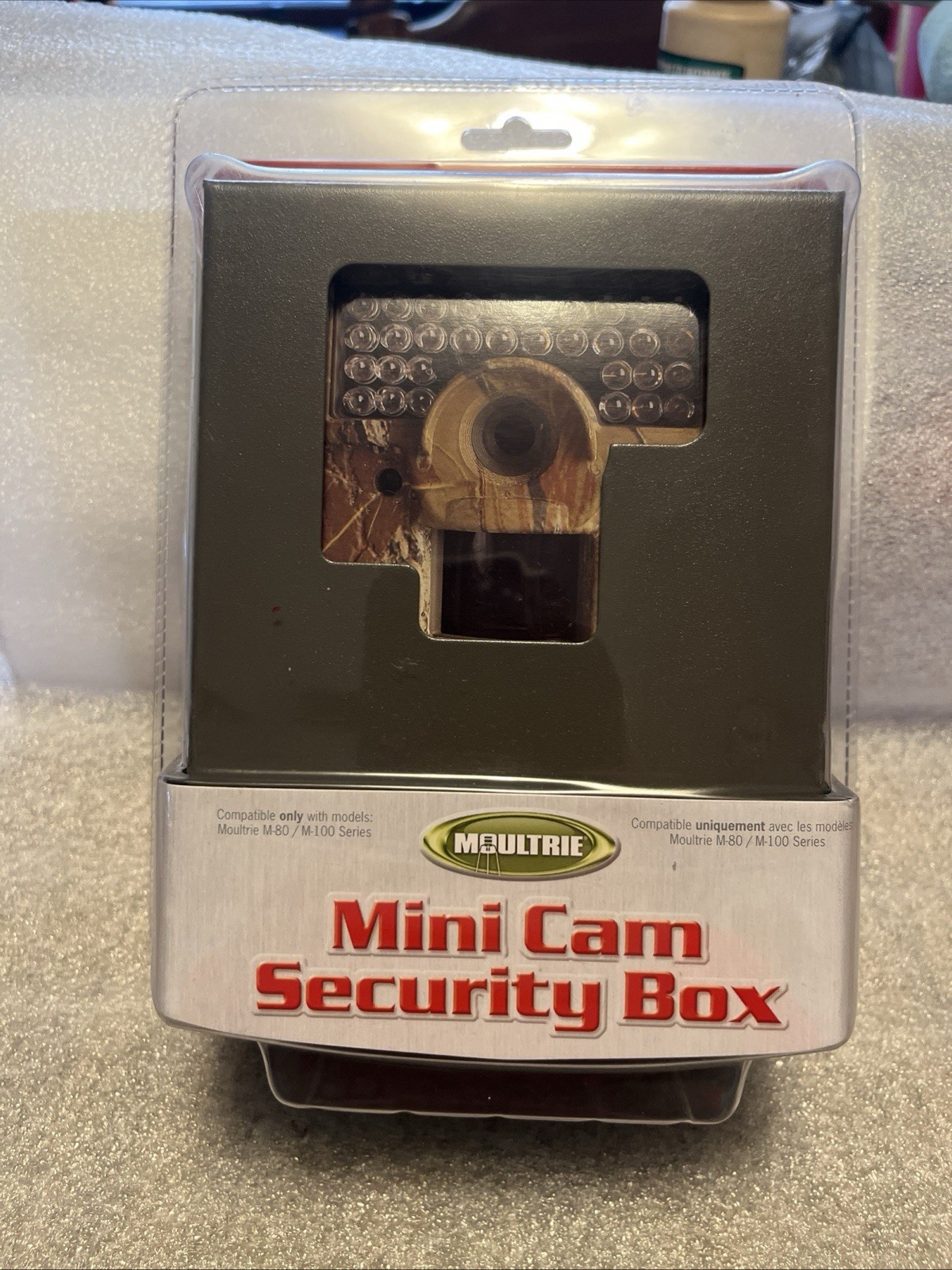 Moultrie Mini Cam Security Box NEW Compatible w/ Moultrie M-80 & 100. BOX DAMAGE