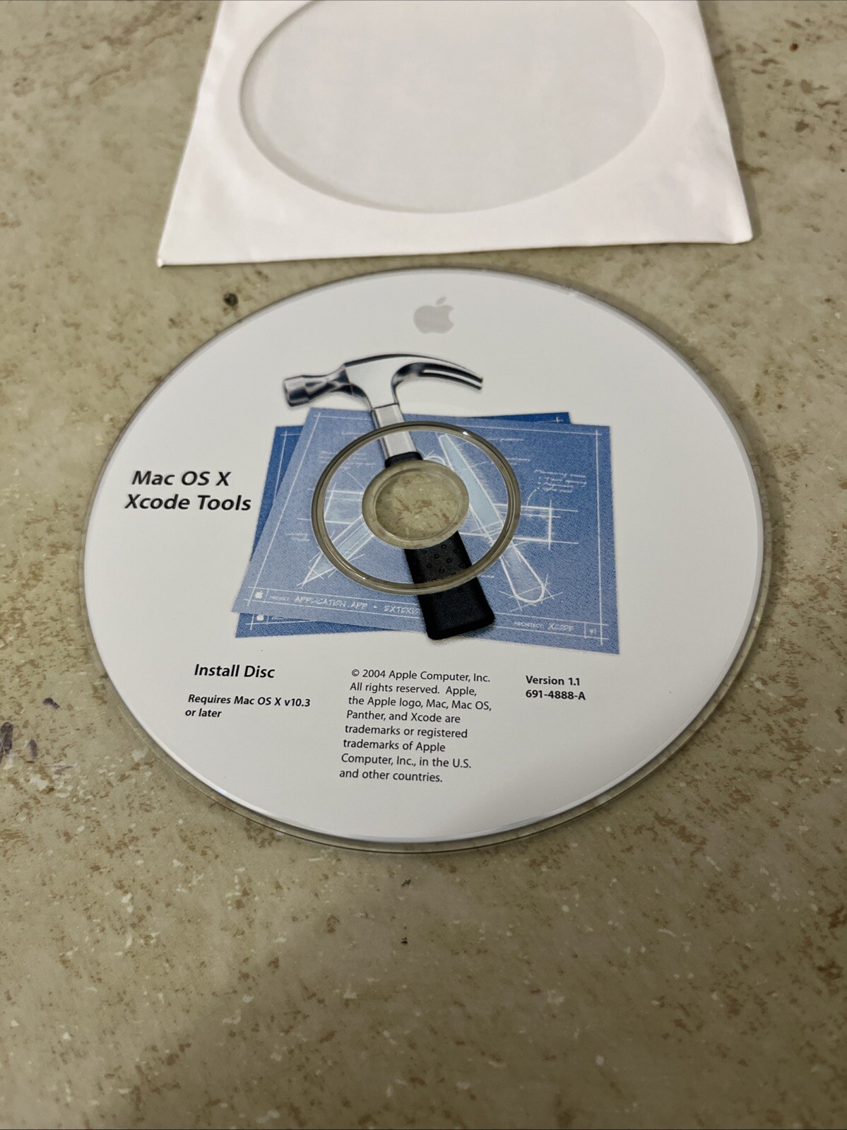 Mac OS X Xcode Tools Version 1.0 Install Disc Only