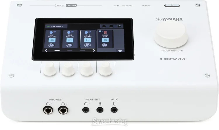 Yamaha URX44 USB-C Audio Interface - White