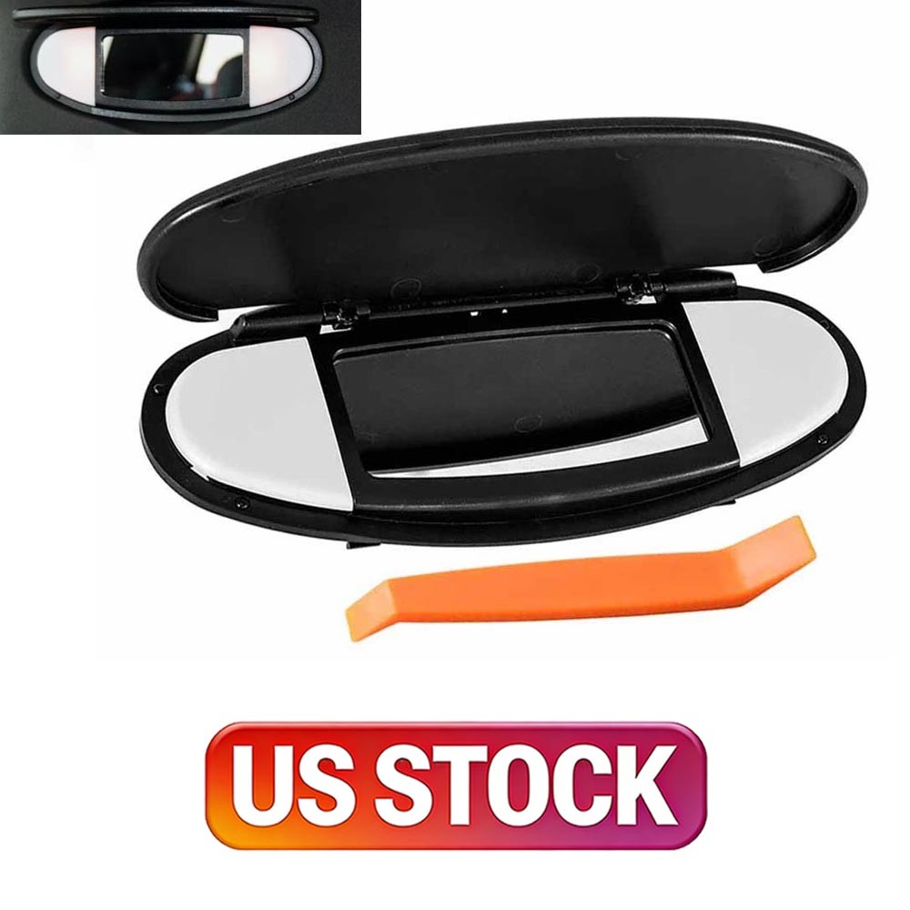Black Driver Side Sun Visor W Mirror Cover for Mini Cooper R55 R58 R60 2007-2014