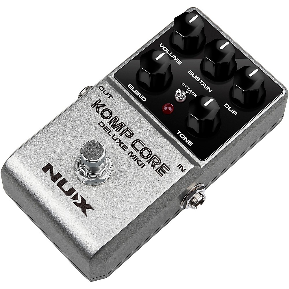 NUX Komp Core Deluxe MKII Compressor Effects Pedal Silver