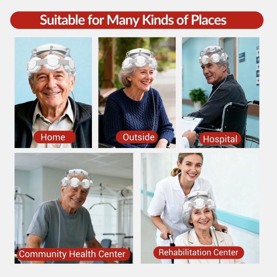 Transcranial Stimulation Therapy for Anxiety and Depression Brain rTMS Machine