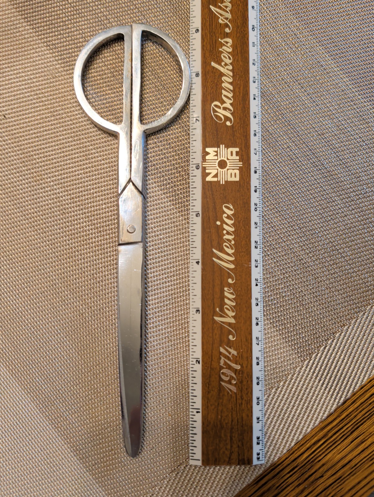 Vintage Aesthetic Office Scissors 9" Stationary Store day Forged Steel USA