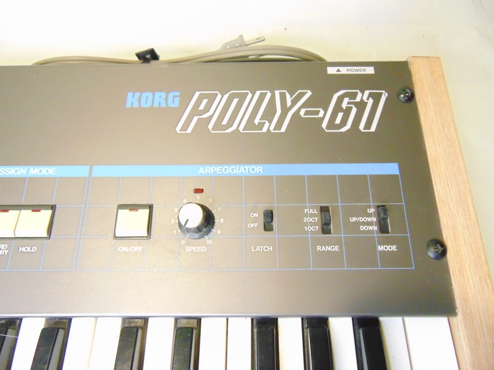 Working KORG POLY-61 Vintage 1980's Synthesizer Keyboard