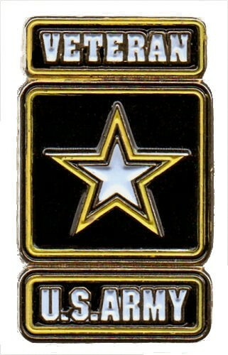 US ARMY Of One VETERAN w/PENDANT hoop attachment NOT a pin + a custom promo pin
