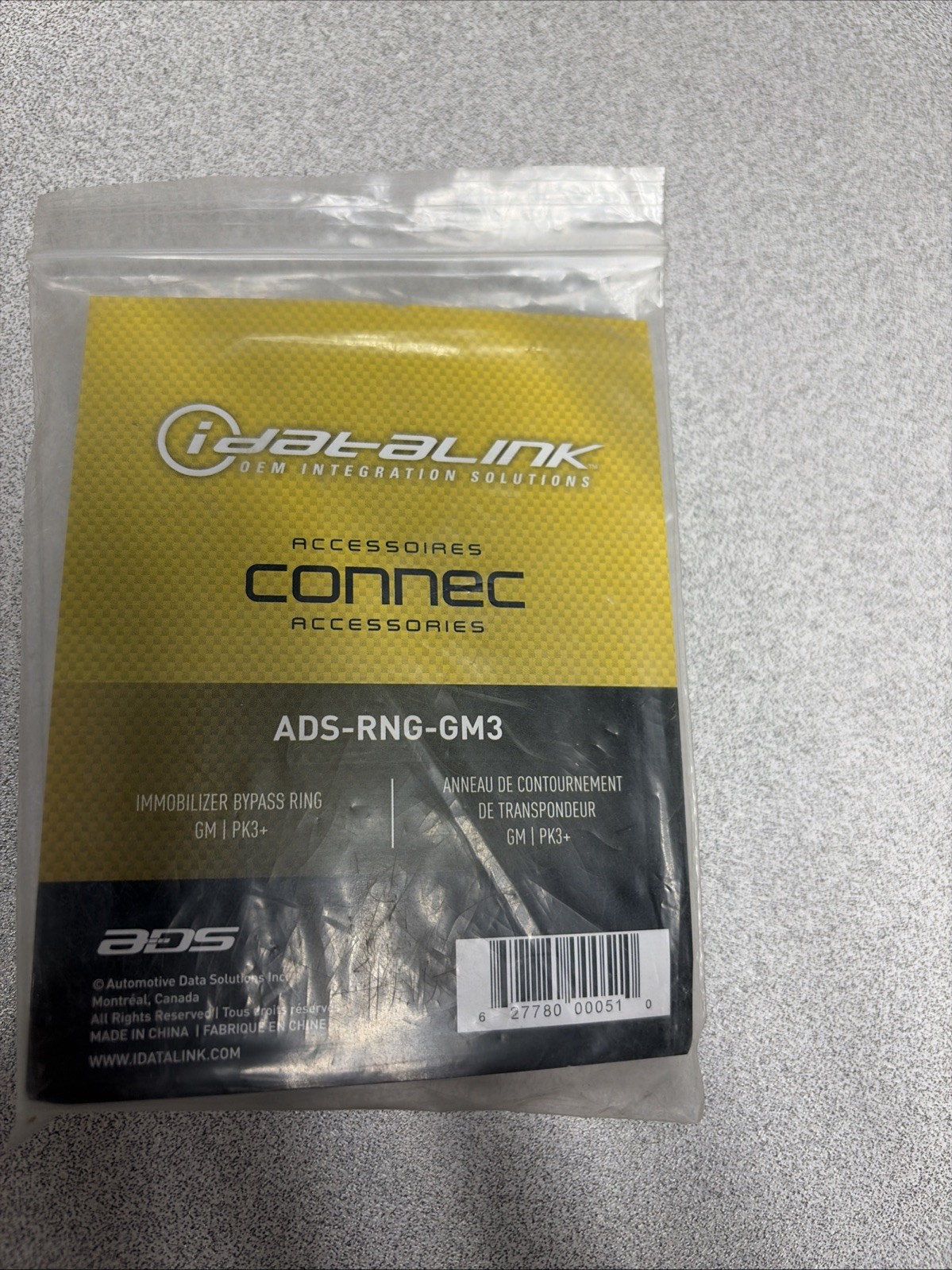 🔥iDatalink  ADS-RNG-GM3 Immobilizer Bypass Antenna Ring for GM PK3+ New!