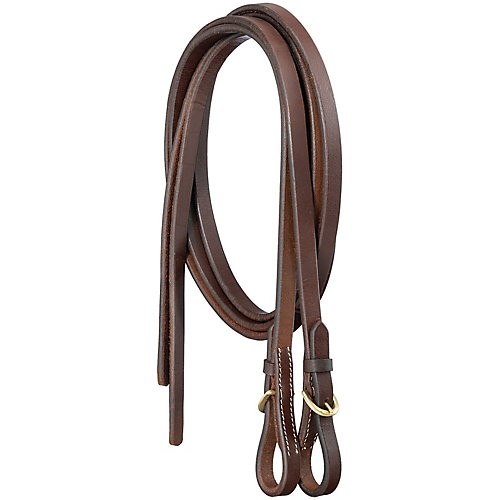 Royal King Harn Leather Split Reins Buckle Ends