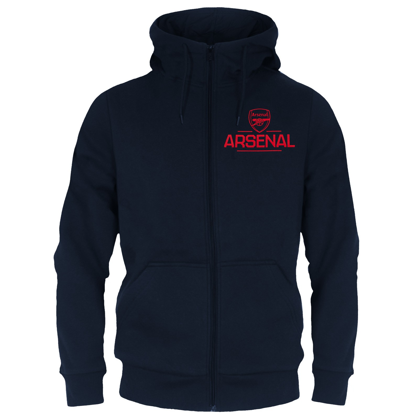 Arsenal Football Club Official Soccer Gift Mens Fleece Zip Hoody
