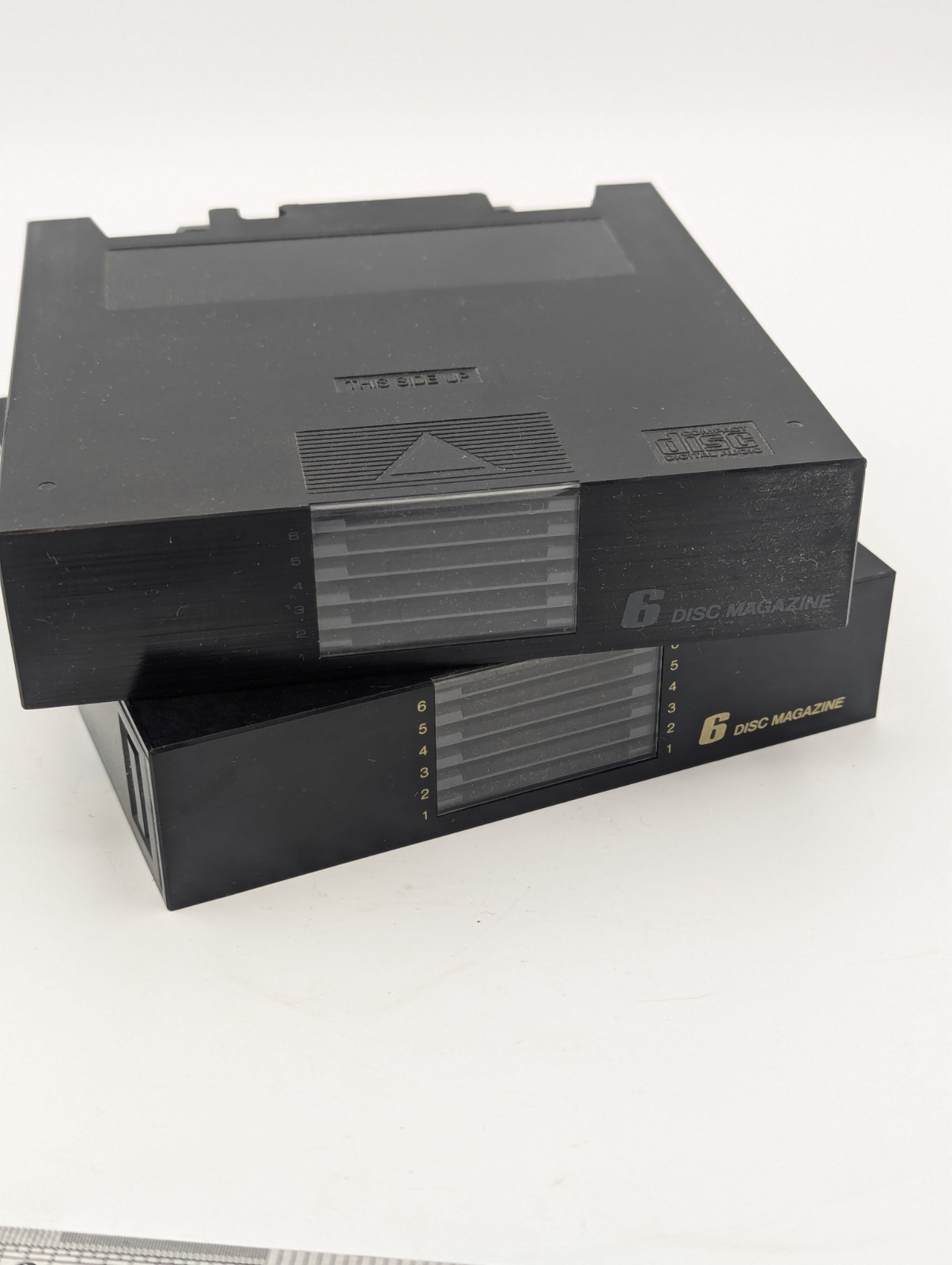 Lot of 2 Kenwood CDM-600 6 CD Compact Disc Magazine Cartridge Japan JVC type