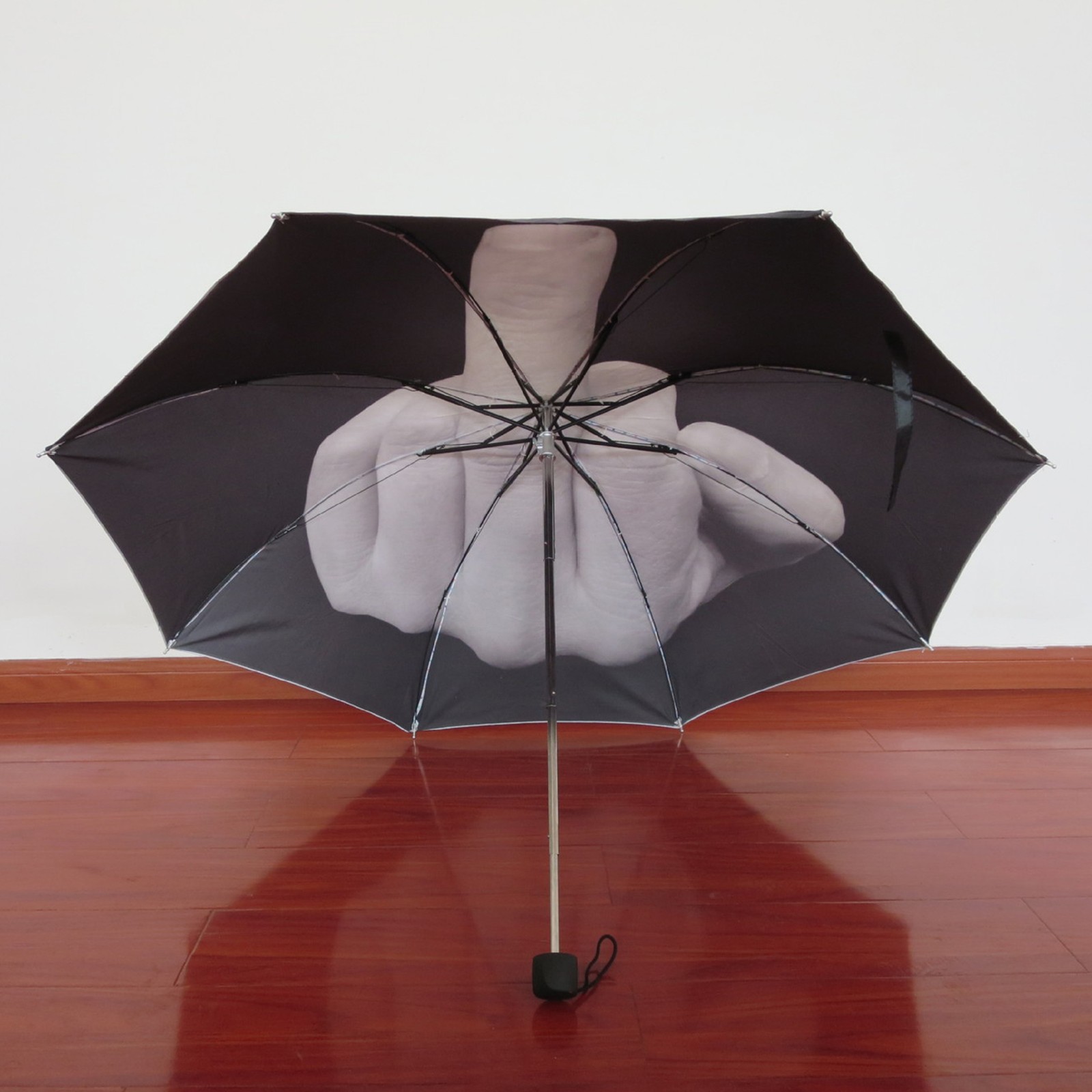 Funny Folding Middle Finger Umbrella Creative Gift Waterproof & Windproof Sturdy