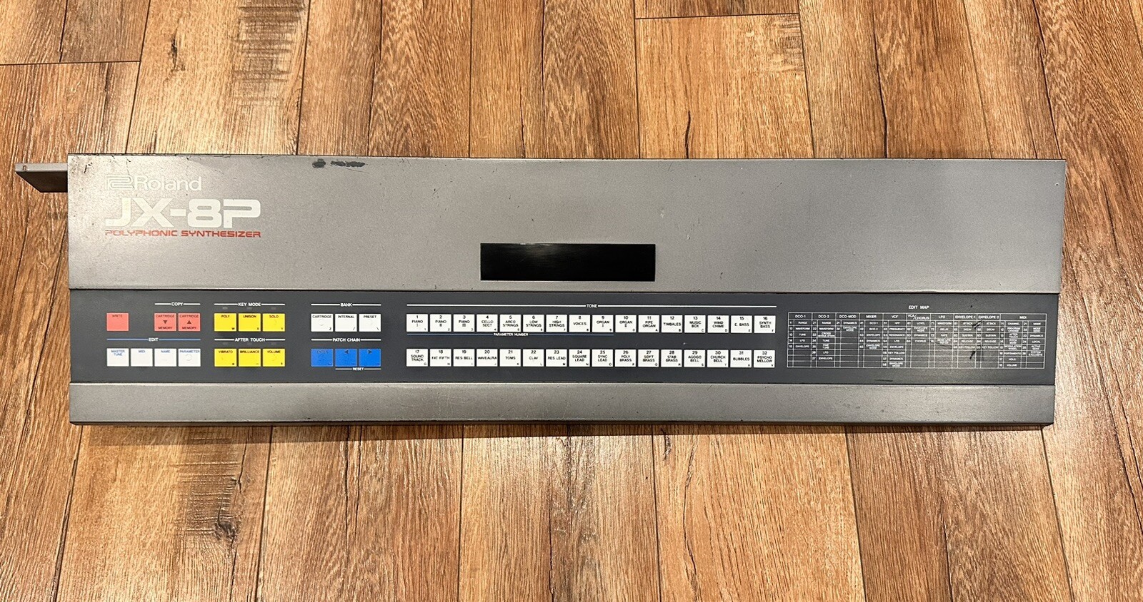 Roland JX-8P Synthesizer Top Metal Case Assembly