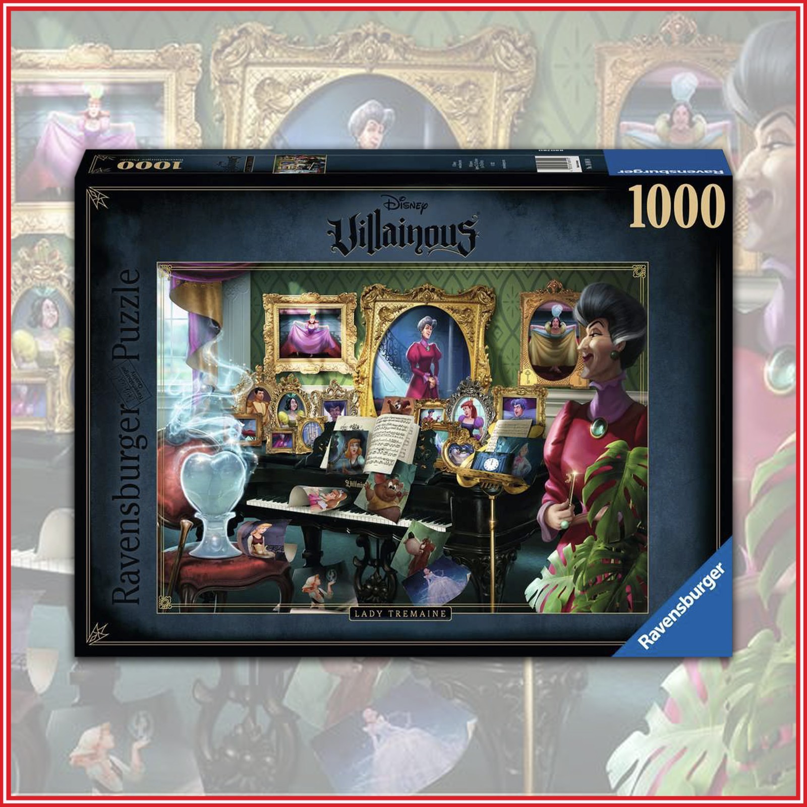 Disney Villainous Lady Tremaine 1000 Piece Jigsaw Puzzle Ravensburger Board Game