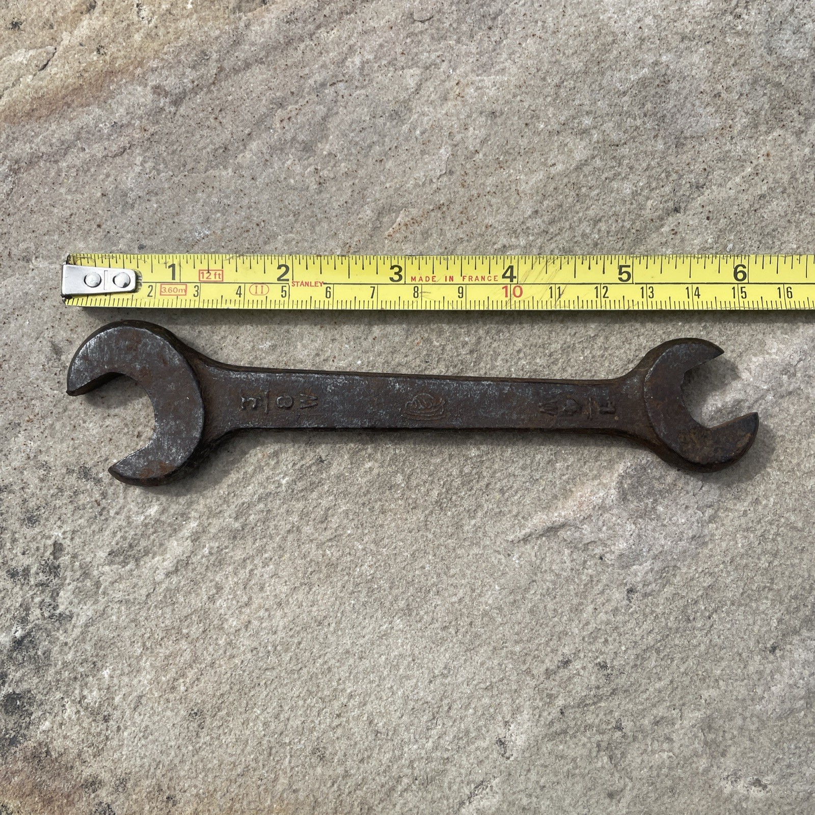 Vintage Open-Ended Spanner Snail Logo 3/8W & 1/4W Length 6 Inch Made in England