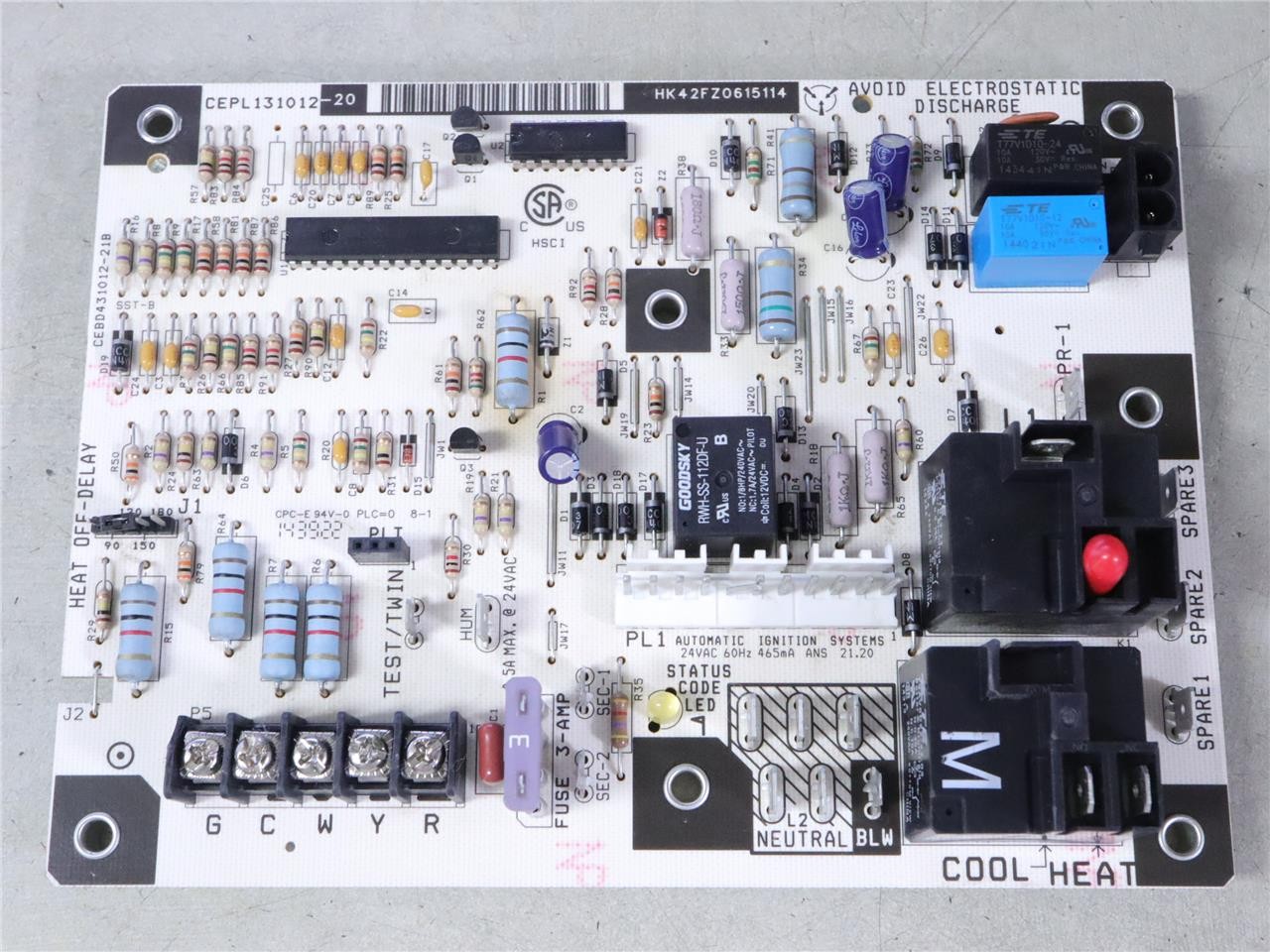 Carrier Bryant HK42FZ061 Furnace Control Circuit Board CEPL131012-20