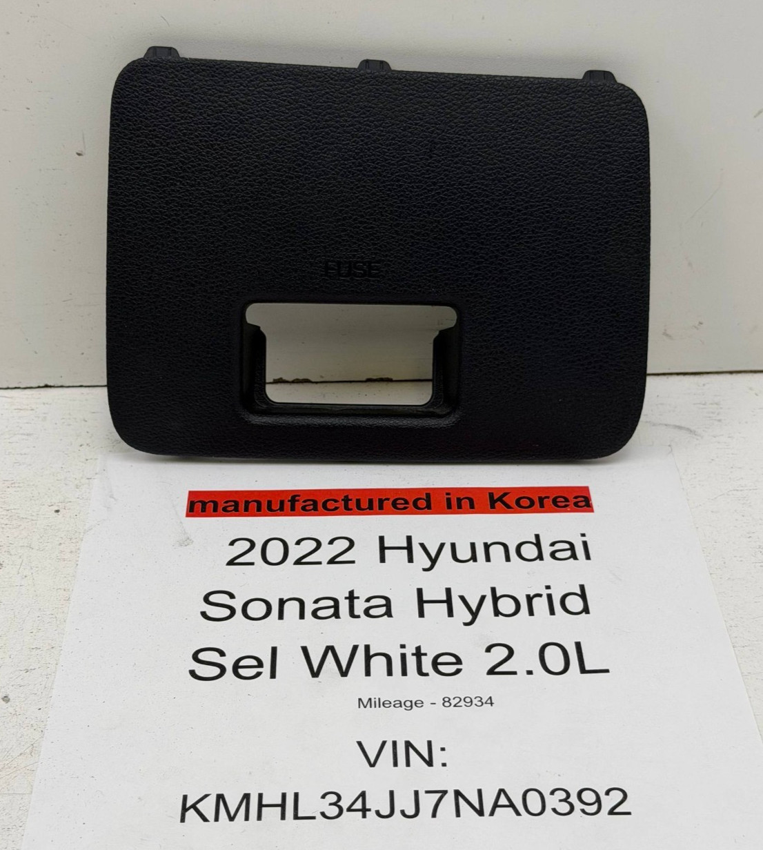 2020-2023 Hyundai Sonata Fuse Box Cover OEM 84753-L5300 / 91990-L5630