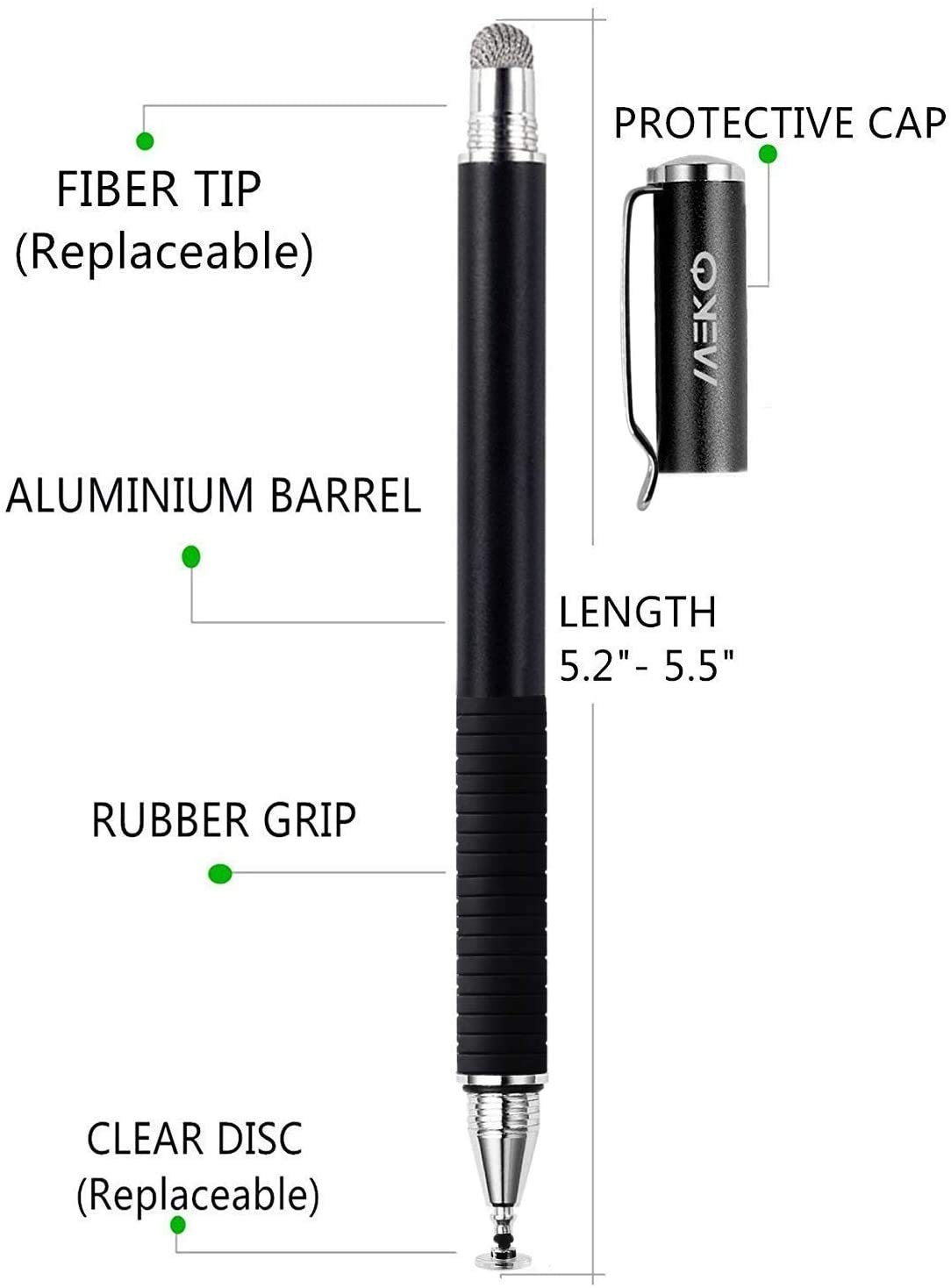 Stylus Pen for Touchscreen, 2in1 Universal Stylus
