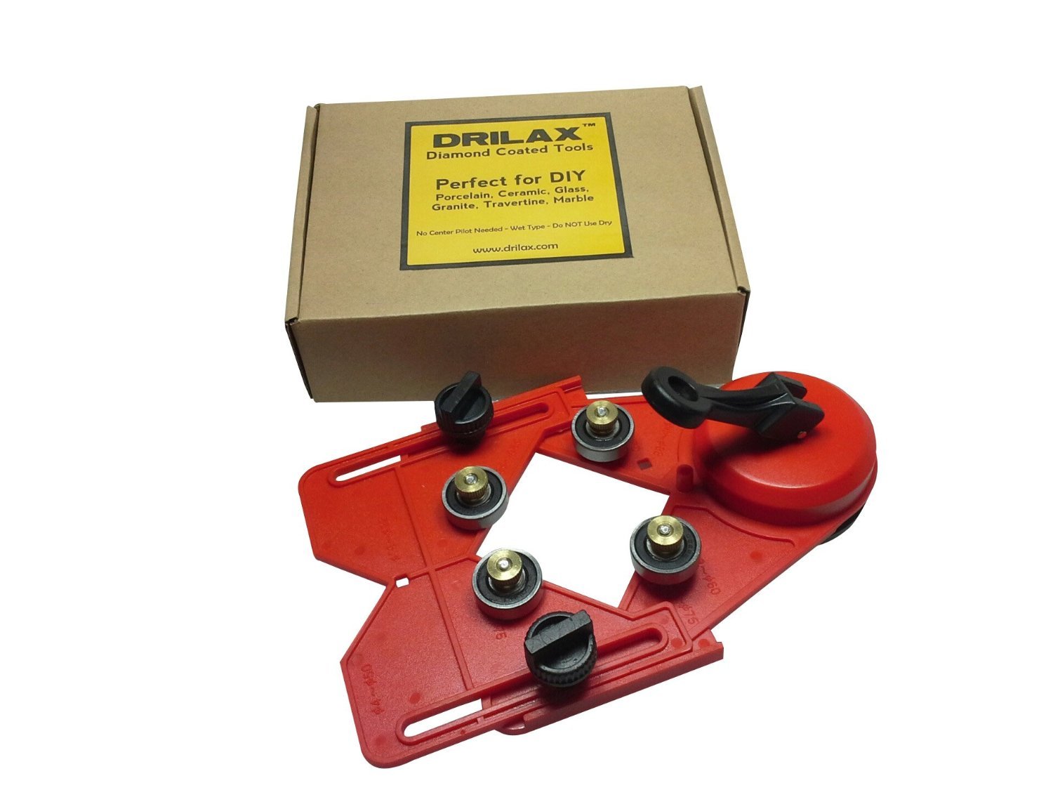 Used Drill Bit Hole Saw Guide Jig Fixture Vacuum Suction Base Cooler Input
