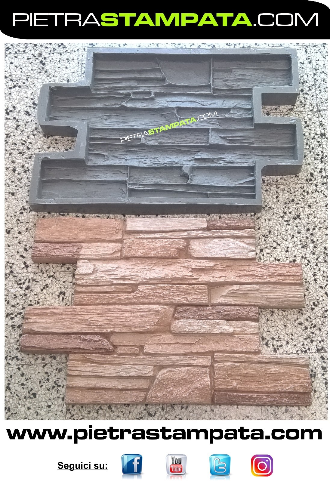 FAKE MOLD RECONSTRUCTED STONE PLASTER COATING CONCRETE POLYURETHANE RUBBER