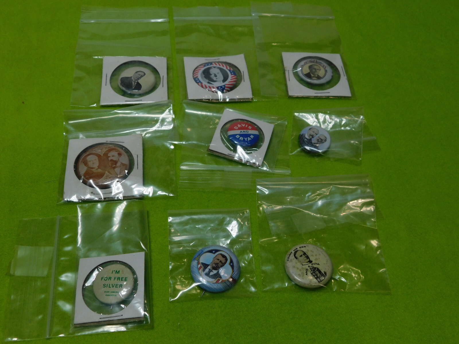 Lot of 9 Reproduction Political Buttons From 1972. See Photos For Names Etc.
