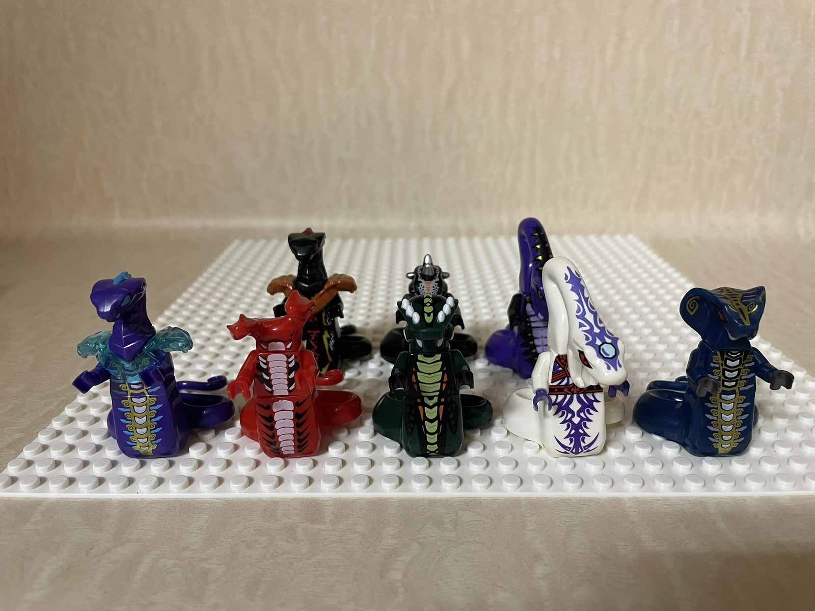 Custom Lego Ninjago Fangtom Pythor Minifigure Rise of the Snakes Lot Of 8!🔥