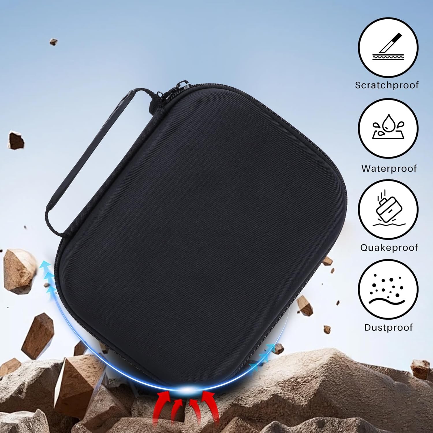 Storage Case Compatible with Walker's Razor Slim Shooting Hearing Protection Ele