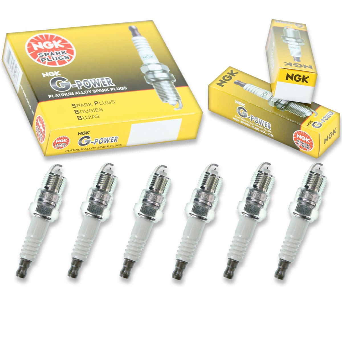 6 pcs NGK G-Power Spark Plugs for 1982-1986 Pontiac 6000 2.8L V6 - Engine hw