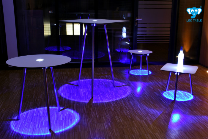 LED Table Cocktail 75Q | Battery Powered LED Table with Wireless Control