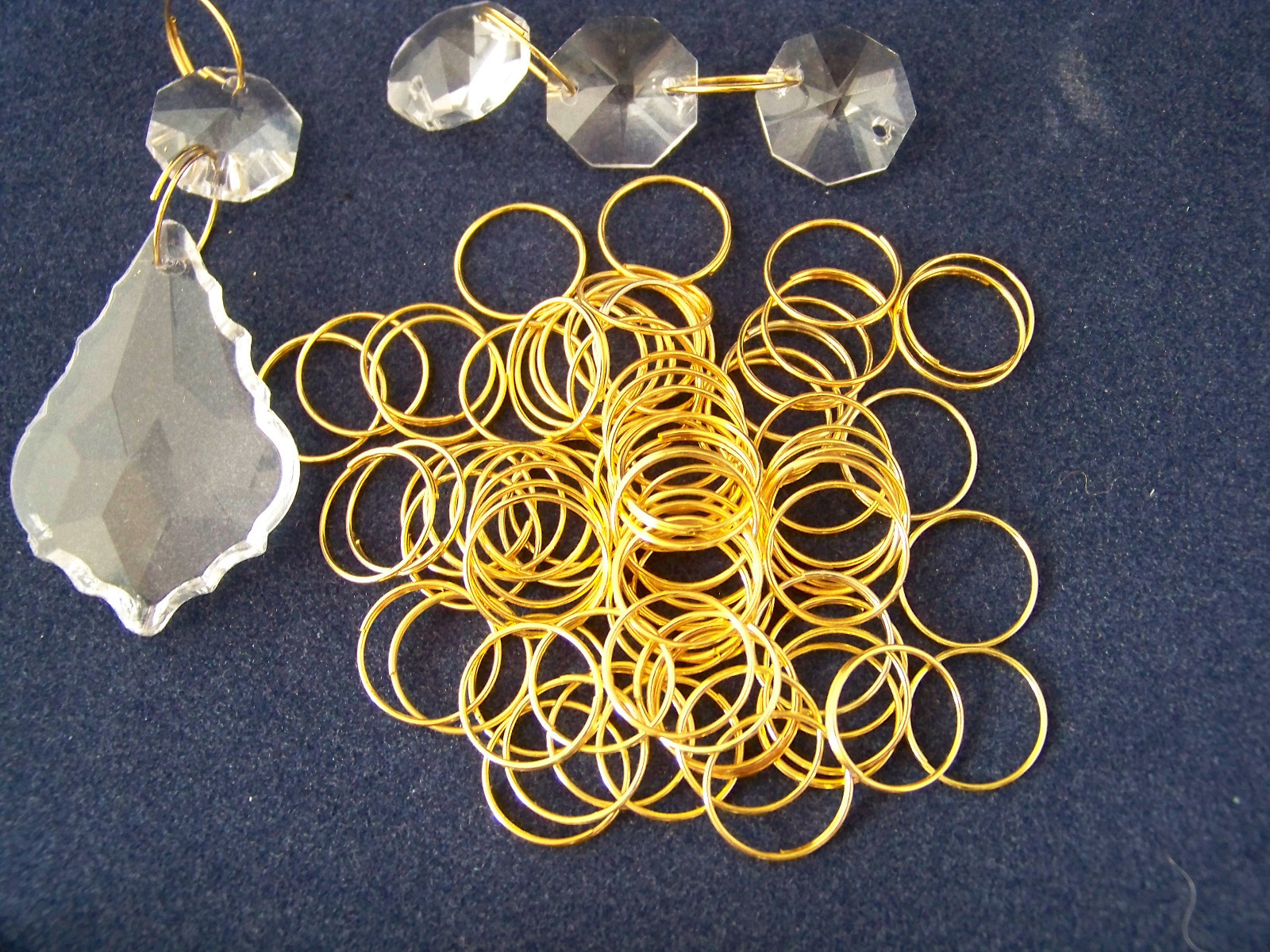 50 PCS 12MM GOLD STAINLESS STEEL RINGS CONNECTORS CHANDELIER PART CRYSTAL HANGIN