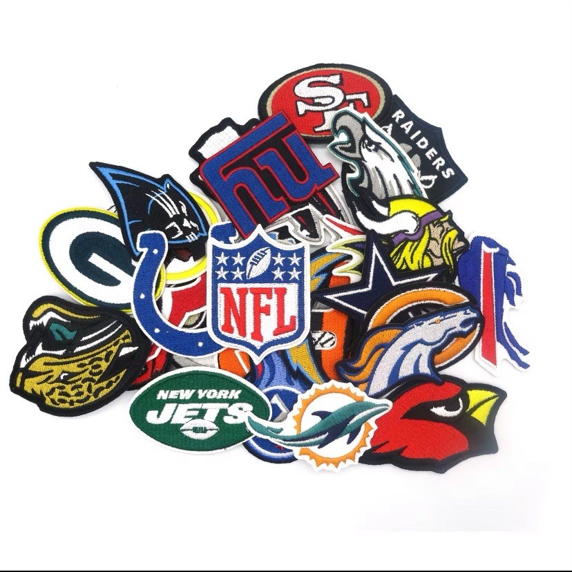 RESTOCKED! NFL Team Logo Iron On Patches 32 Teams You Pick Your Teams! All Teams