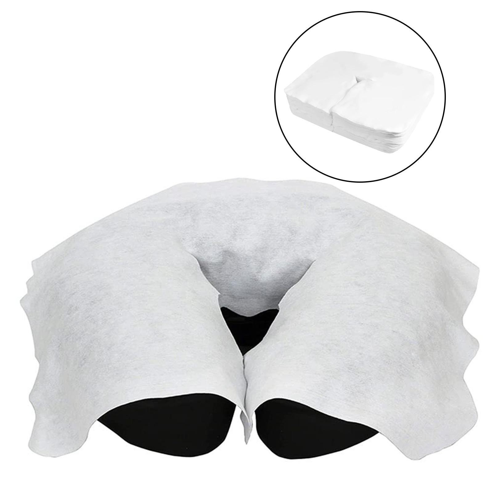 200 Pieces Soft Nonwoven Non Sticking Flat Face Rest Cover