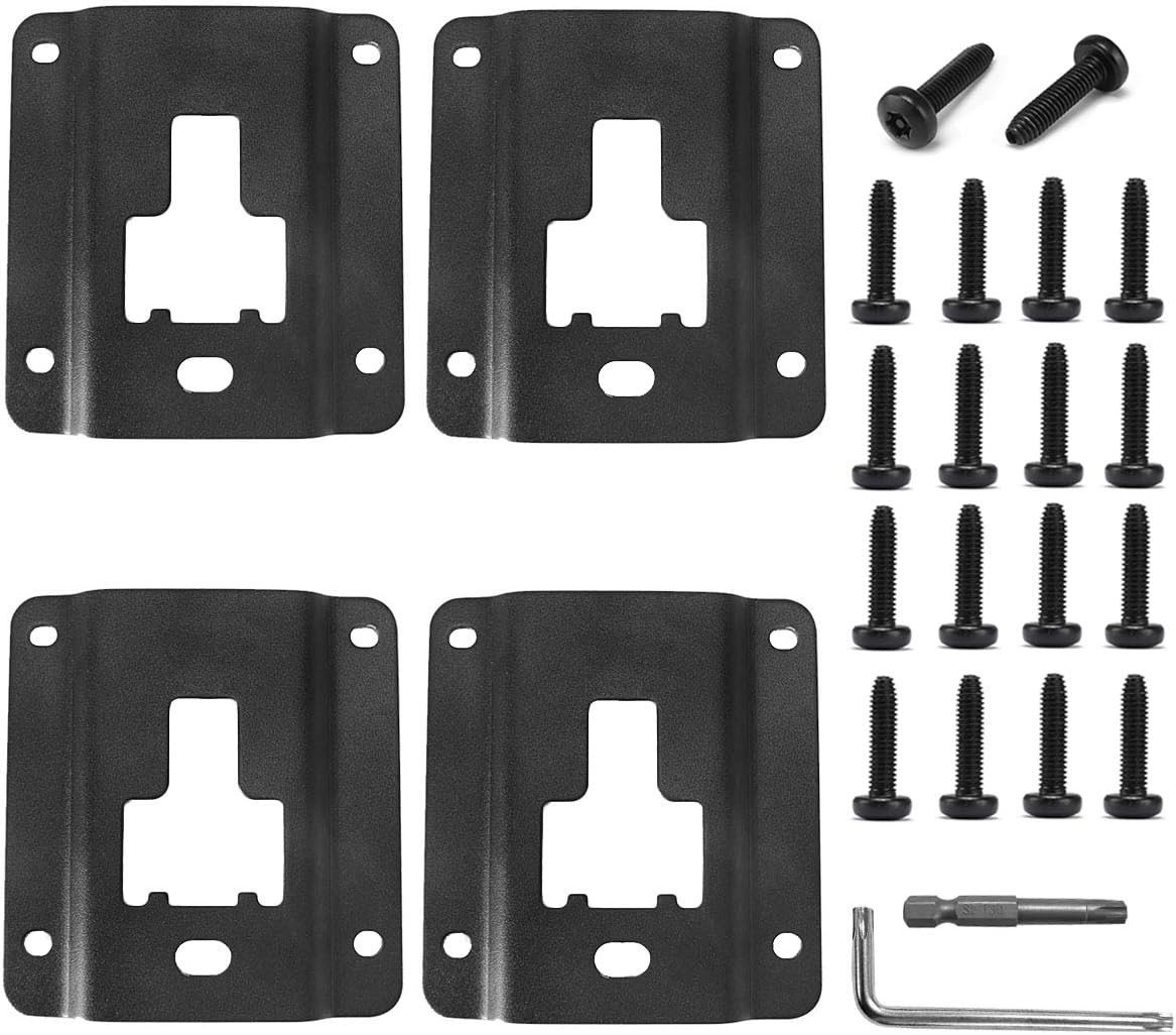 4pcs Truck Bed Cargo Tie Down Brackets Plates for Ford F150 F250 F350 2015-20...
