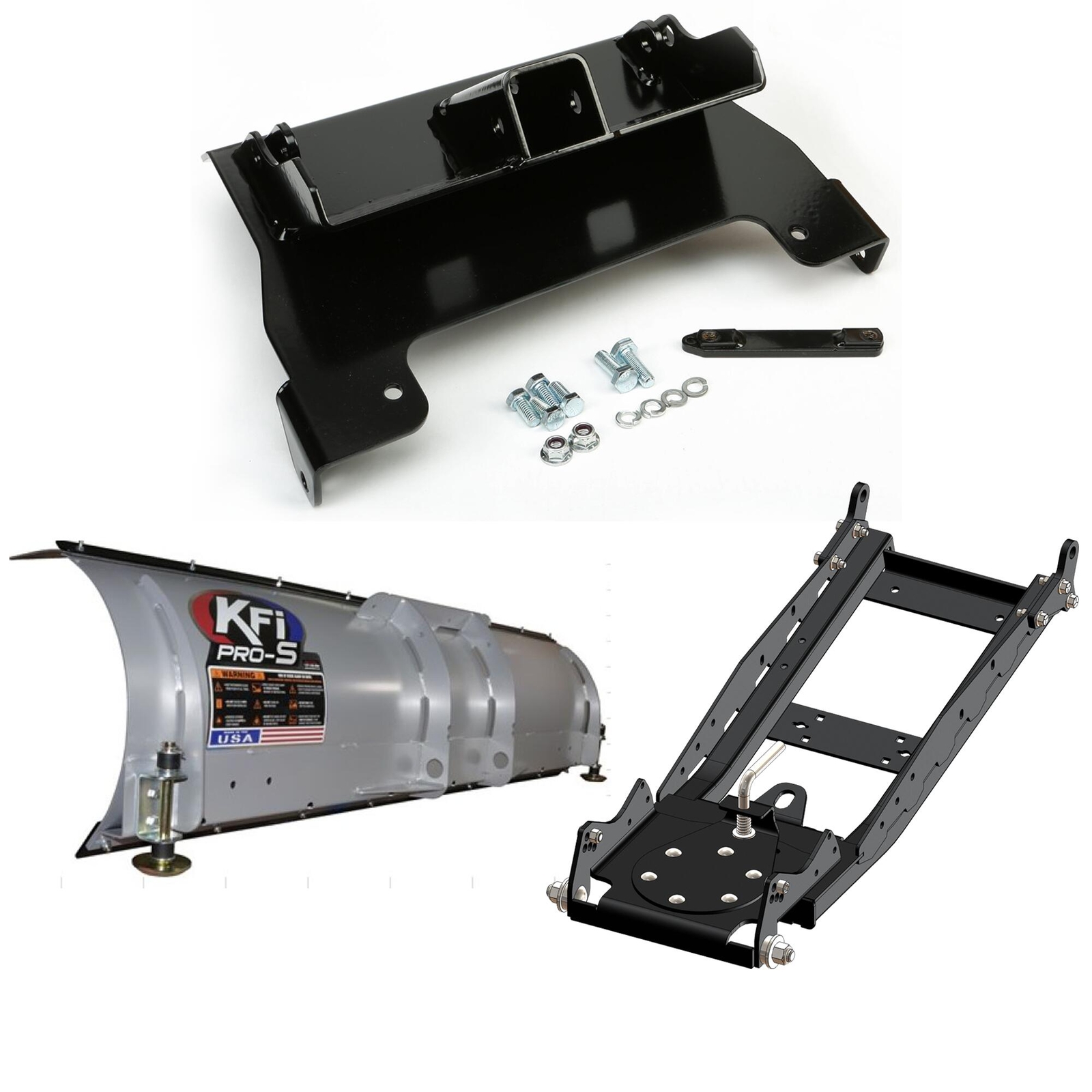 KFI Snow Plow Kit 72" For Honda 700 MUV Big Red 4x4 2009-2013 (Steel)