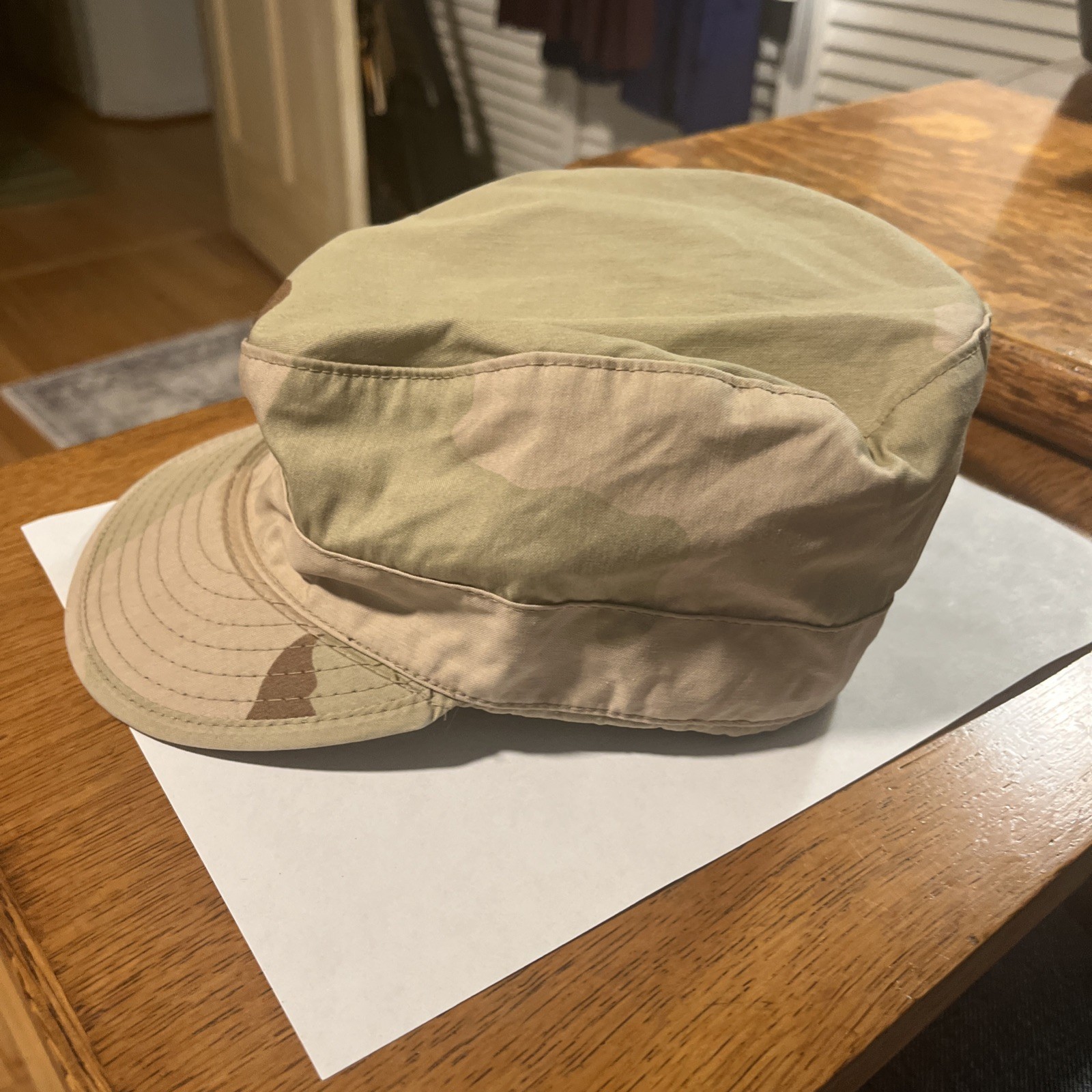 US Military Desert Army Camouflage Pattern Class 2 Hat Cap Size 7 3/8