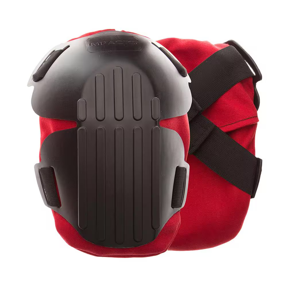 Black/Red Gel Fire Retardant Work Knee Pads