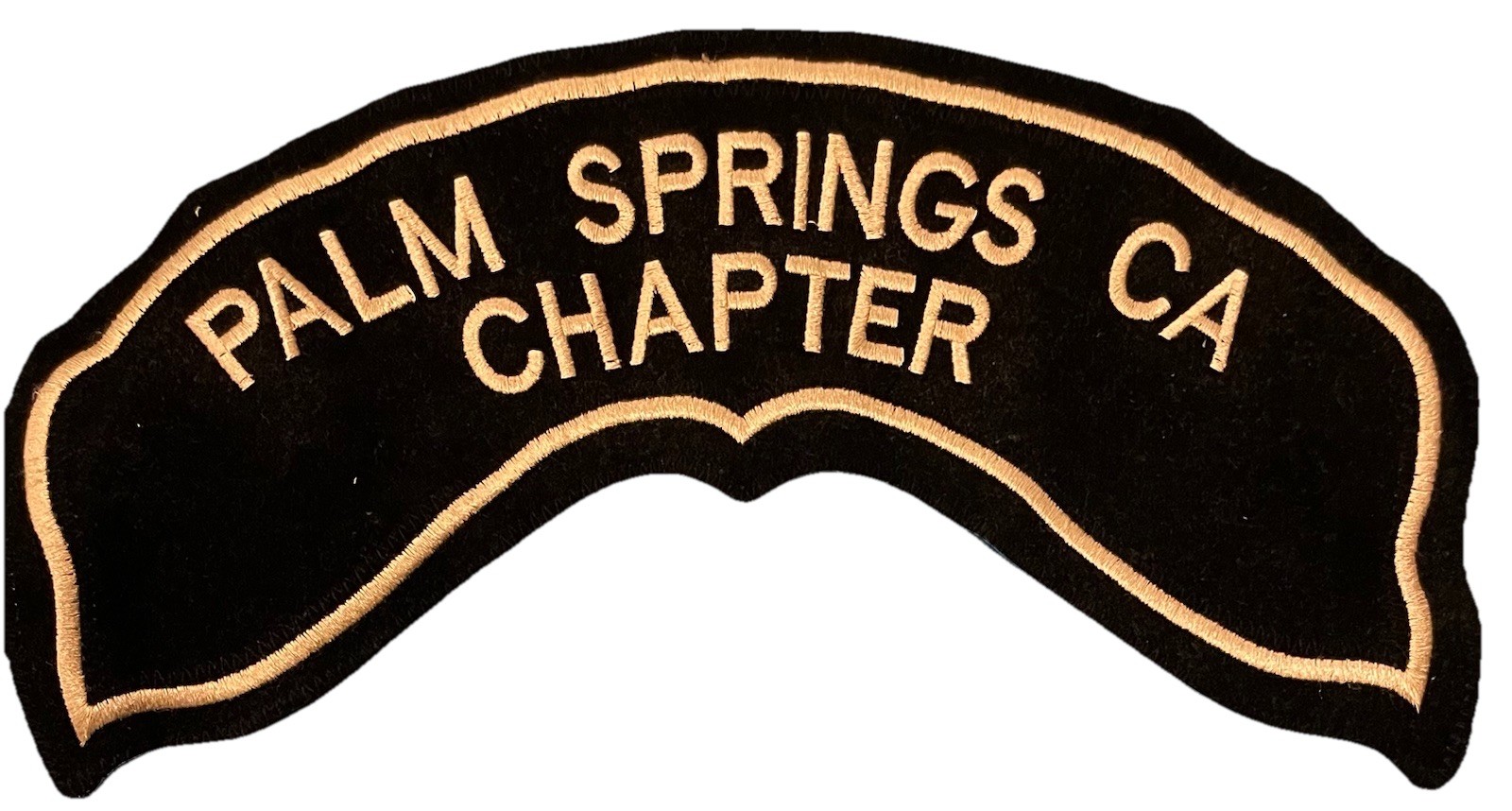 Harley Davidson Large Rocker Patch Palm Springs CA Chapter 12 INCH