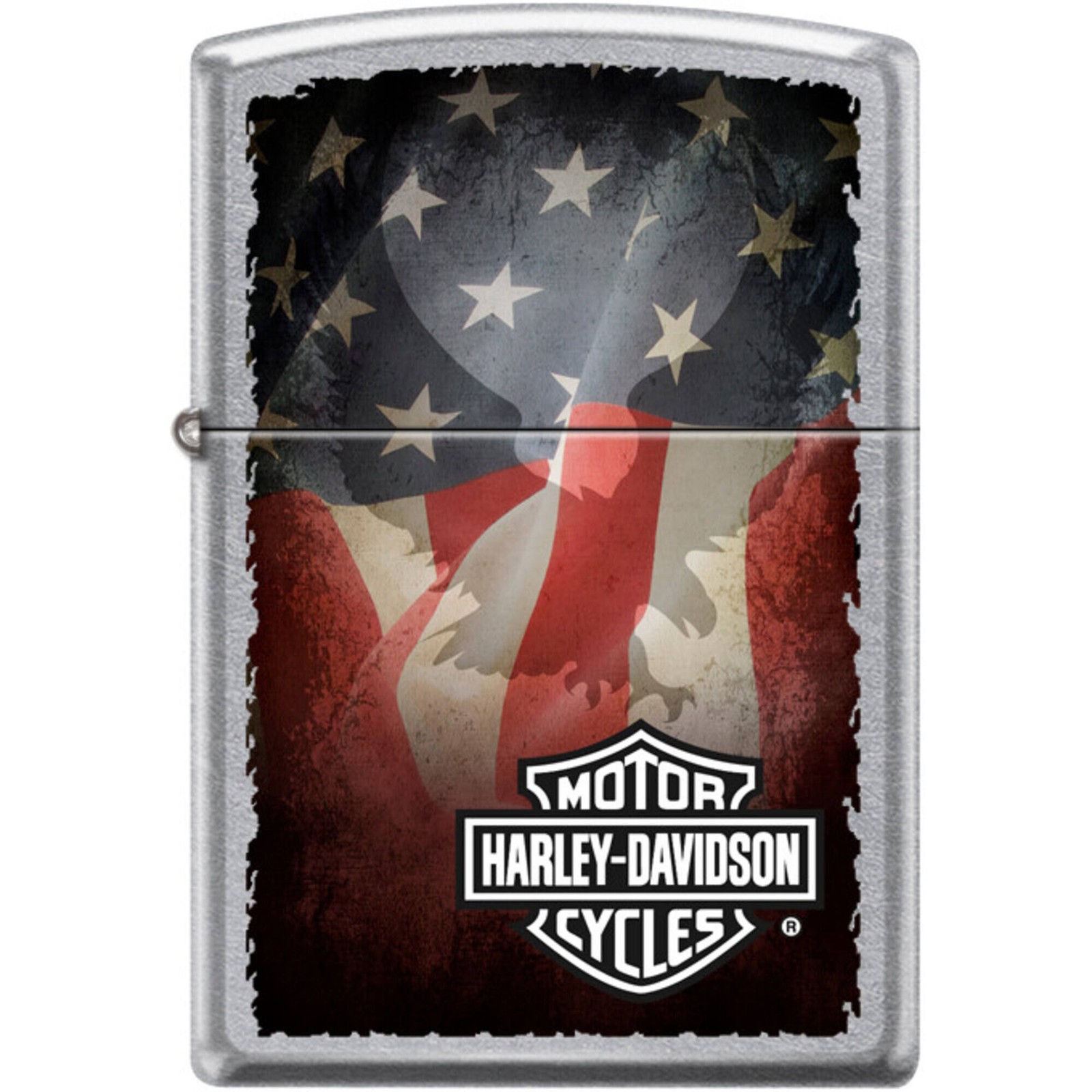 Zippo Windproof Pocket Lighter Harley Davidson Street Chrome Metal XC464