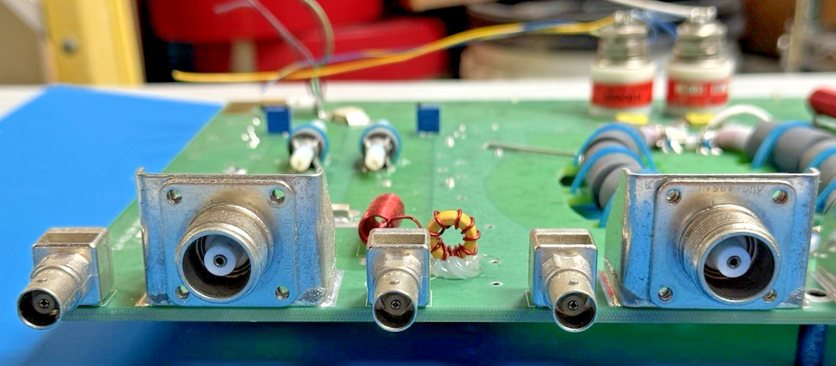 Board with Pair of Kilovac Vacuum Relays...HC-2/S3...Lots of Other RF Components