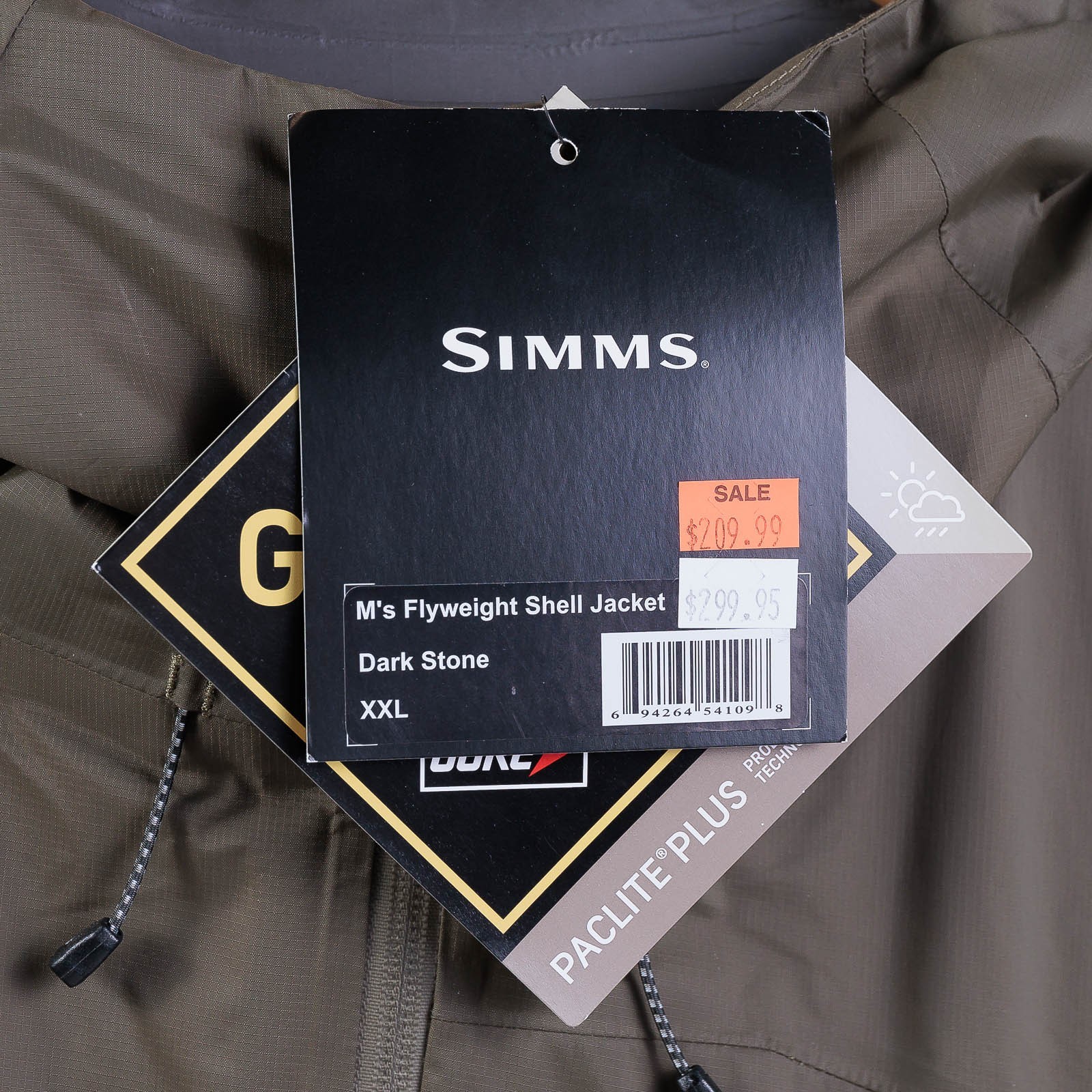Simms Flyweight Shell Jacket - Dark Stone
