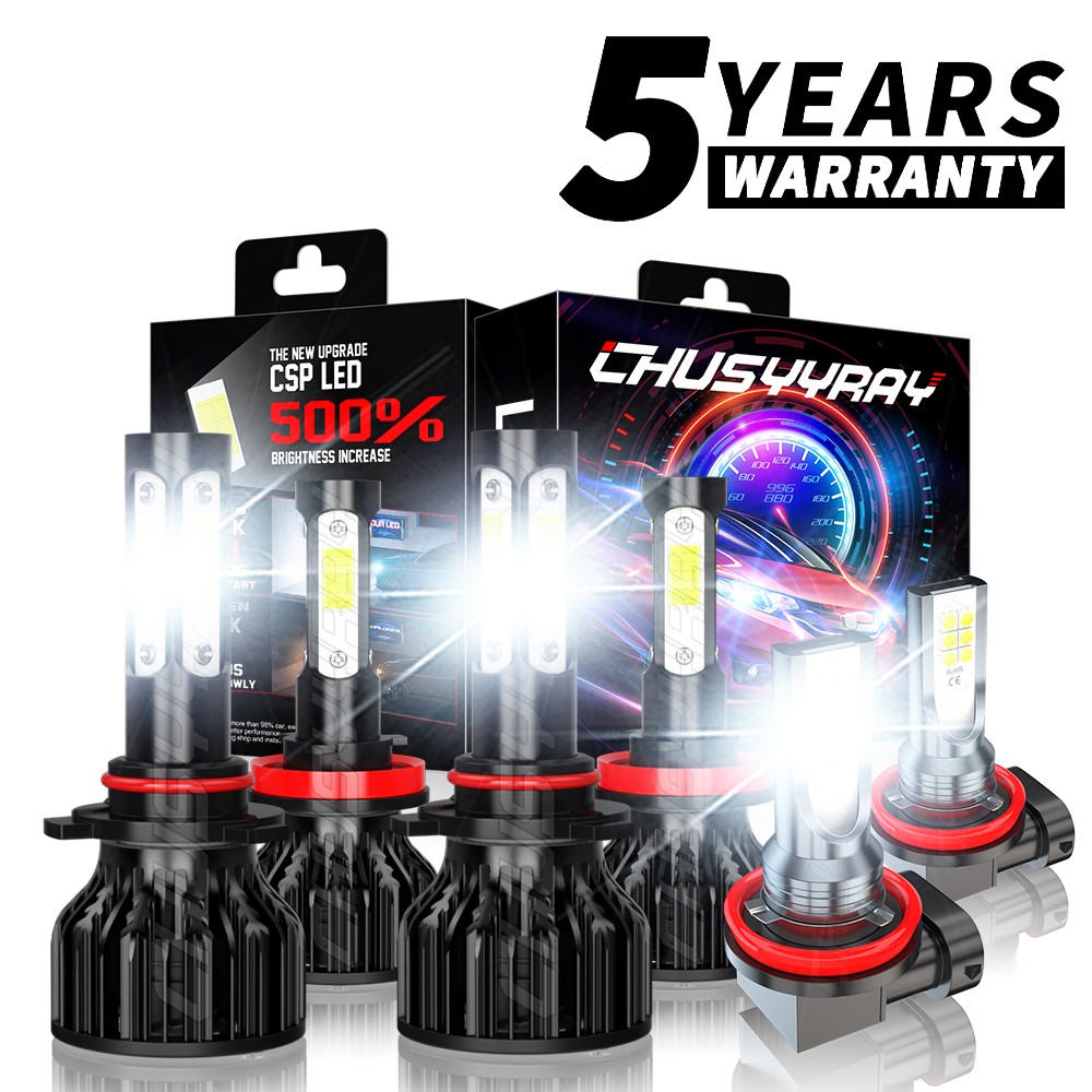 For Toyota 4Runner 2010-2020 Hi/Lo Beam Fog Light LED Headlight Bulbs Combo Kit
