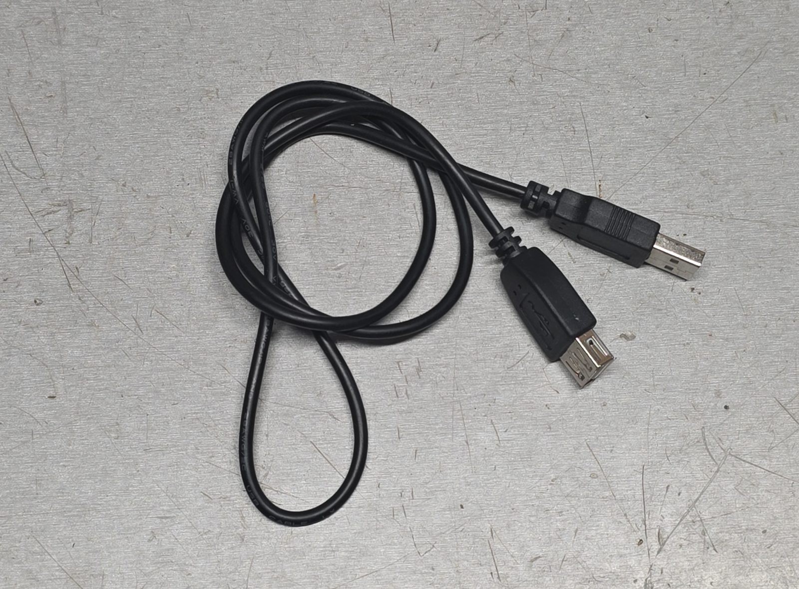 USB 2.0 A Male to A Female Extension Cable Black 3ft