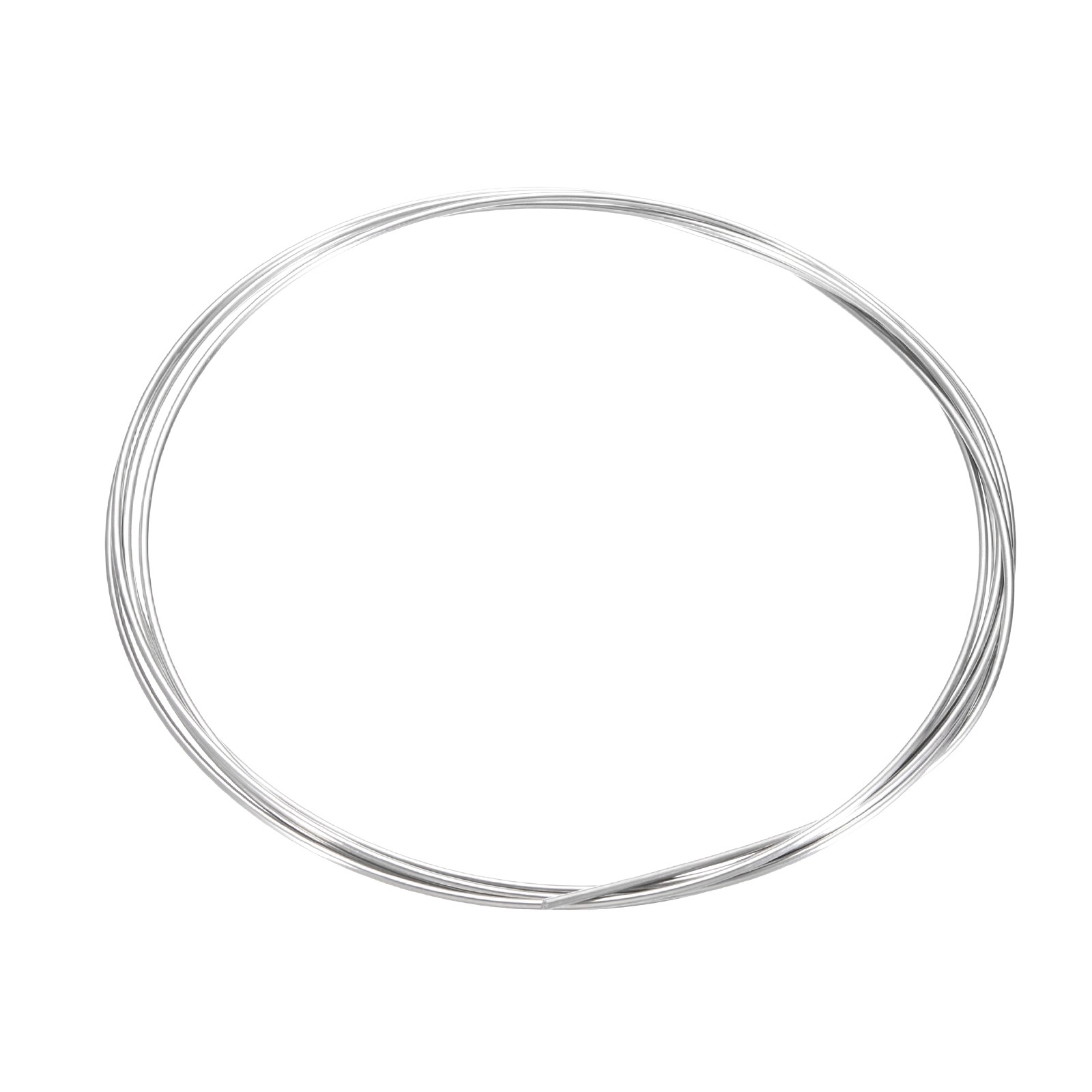 Titanium Wire, 7 Feet x 2mm 12 Gauge TC4 Titanium Soft Wire, Silver Tone