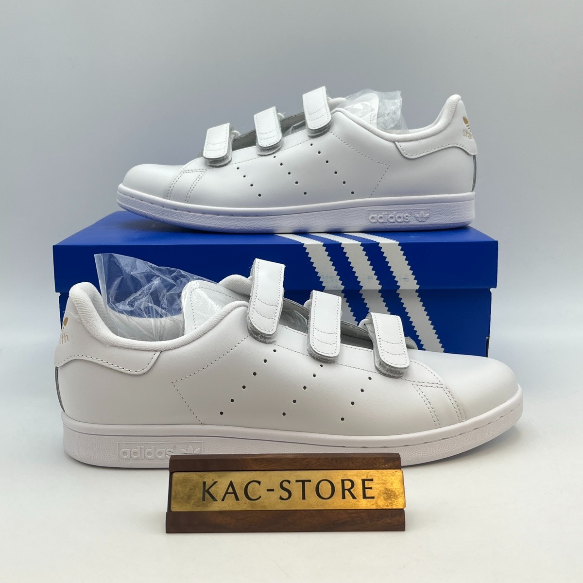 adidas Stan Smith CF White Gold White S75188 Men's Size oki