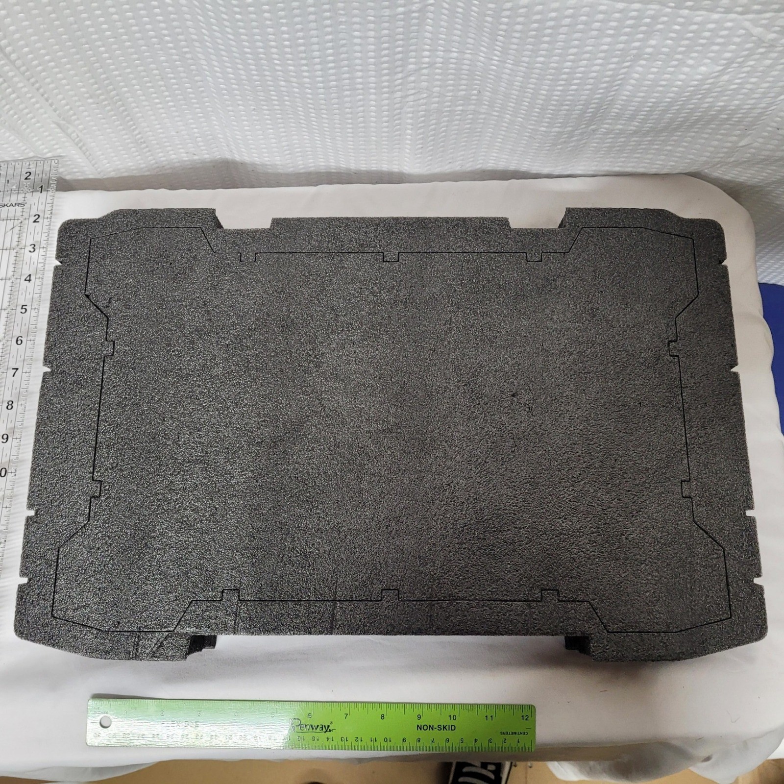 DeWalt ToughSystem Deep Tool Tray Foam Insert Customizable Organizer Black