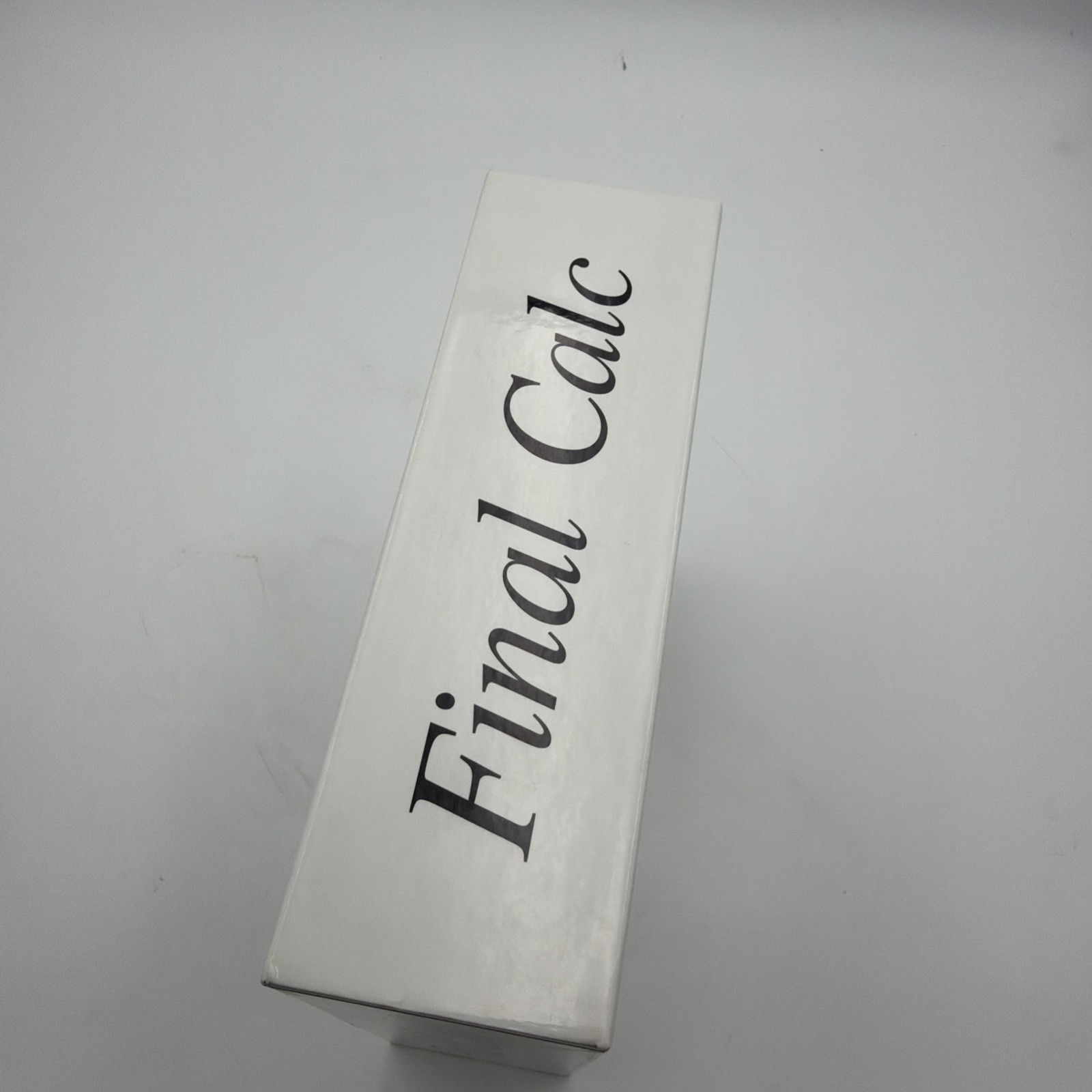 Final Calc Amiga Complete Box Binder Manual 4 Disks Tested SoftWood Spreadsheet