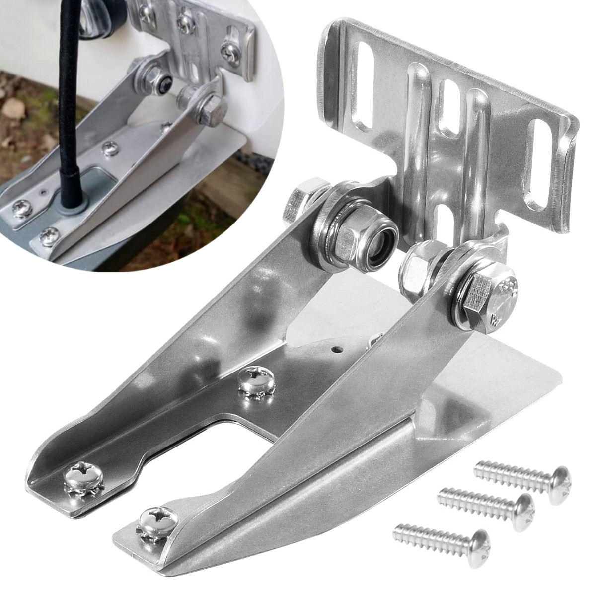 010-12006-11 Transom Mount with Spray Shield for Garmin Echo/EchoMap/GPSMAP/GT