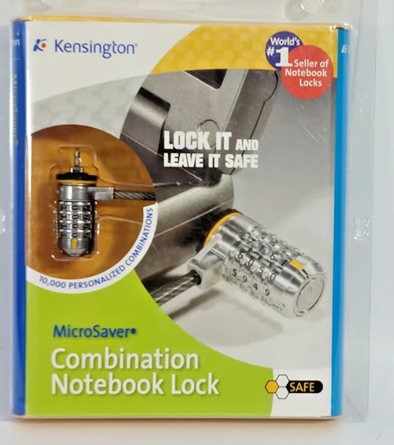 Kensington MicroSaver Combination Notebook Cable Lock - Brand New