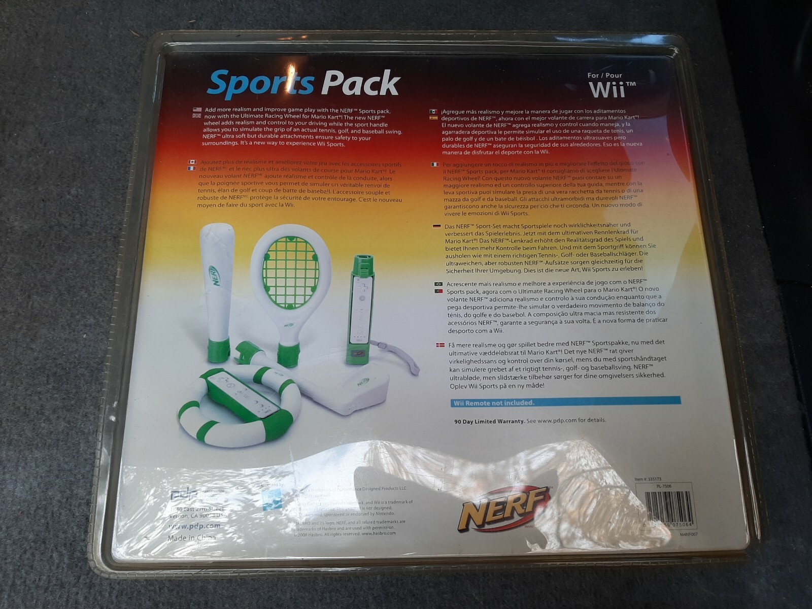 Nerf Red wii sports pack New Read Description
