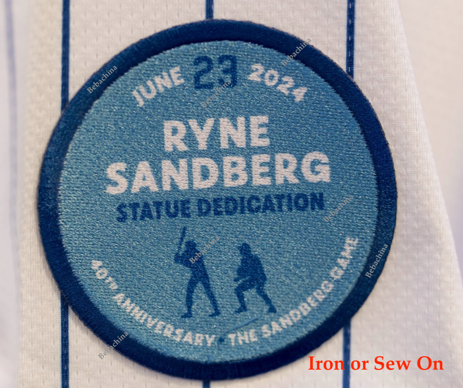 Ryne Sandberg Statue Patch June 23 2024 Chicago Cubs Patch Dedication Patch