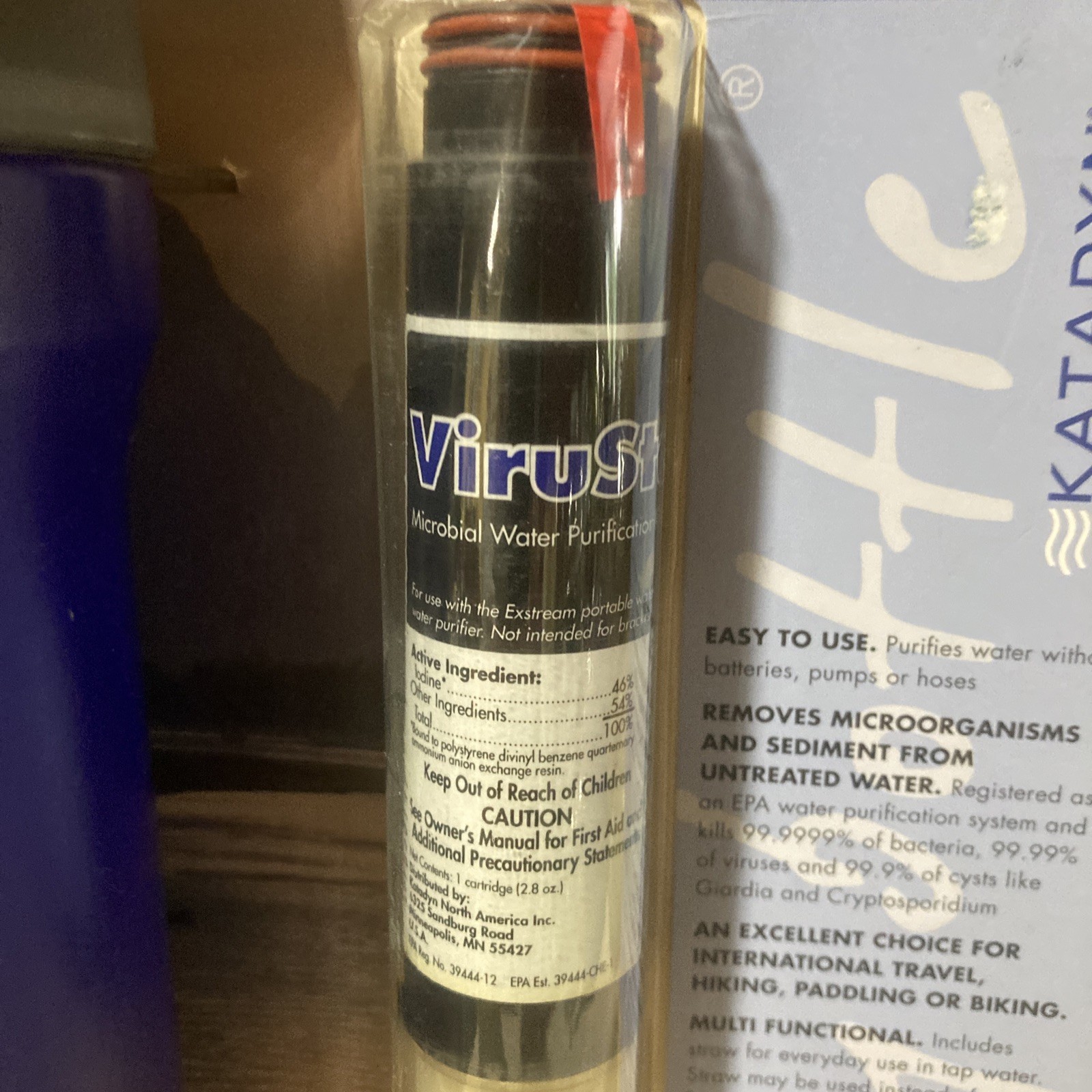 Katadyn Swiss Made ViruStat Water Bottle Portable Water System