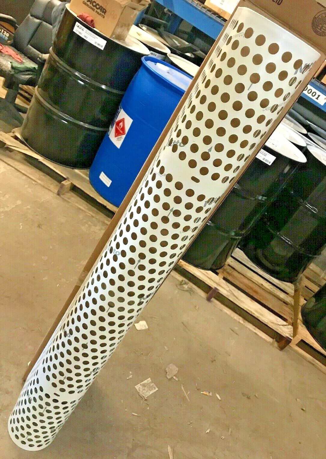 STAINLESS STEEL MUFFLER GUARD HEAT EXHAUST SHIELD 56.5" high x 19.5" ~M46-1197